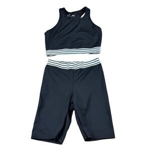 SAME LOS ANGELES Black Two Piece Workout Set Size Medium Bra Top Shorts M